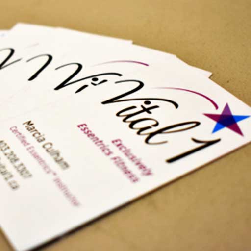 Vital 1 Fitness business cards